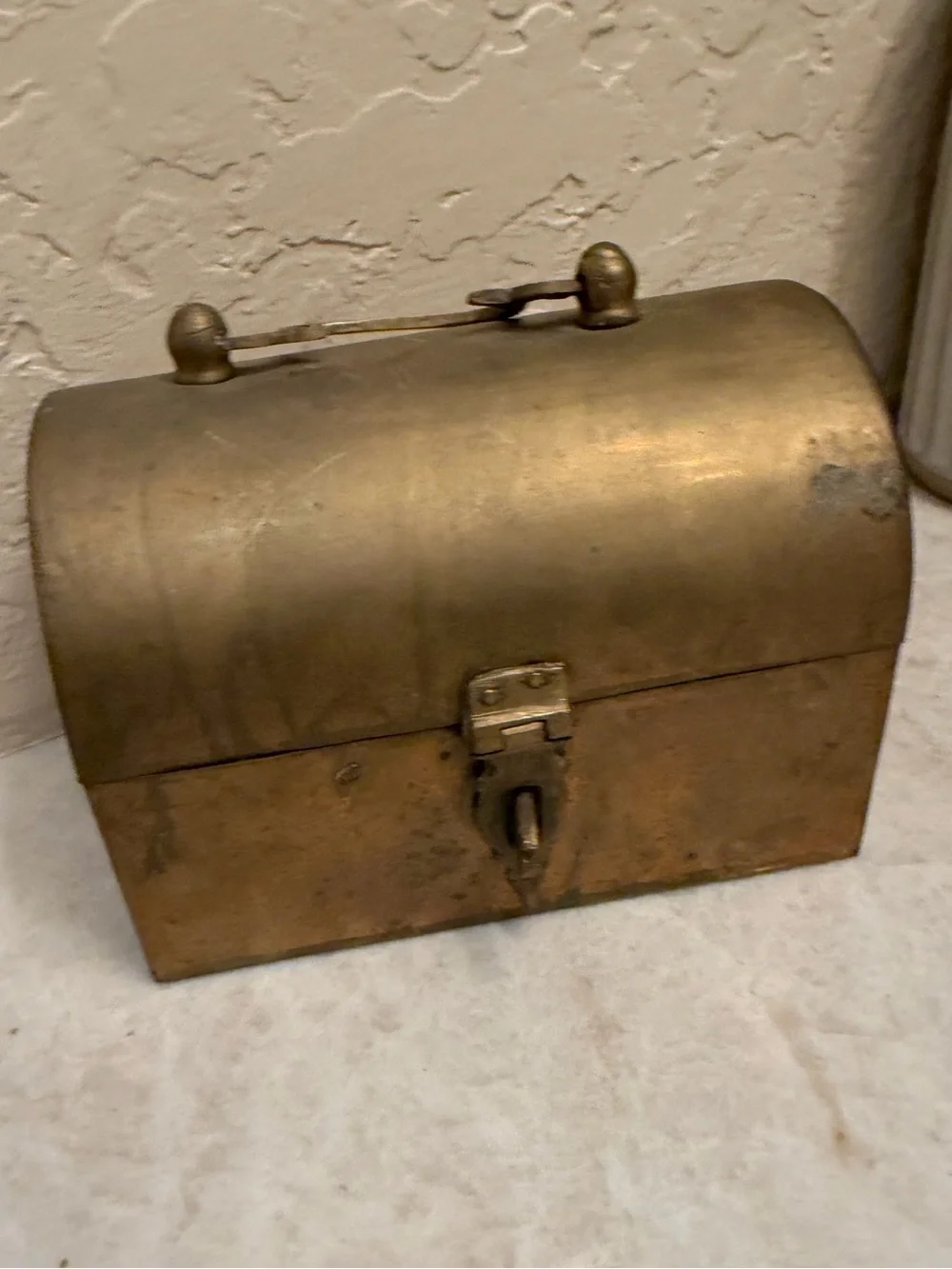 Vintage Enesco brass box 6”